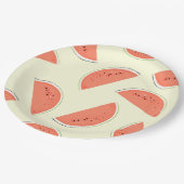 Assiettes En Carton Tranches de pastèque (Angle)