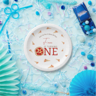 Assiettes En Carton Tranches de plaisir 1er anniversaire