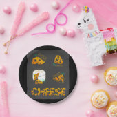 Assiettes En Carton Tranches De Plaques De Papier Fromage (Fête)