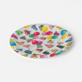 ASSIETTES EN CARTON " TRANCHES ET BALLONS DE GÂTEAU " (Angle)