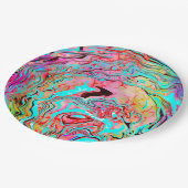 Assiettes En Carton Tranquillité Abstrait Fluid Art (Angle)