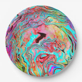 Assiettes En Carton Tranquillité Abstrait Fluid Art (Devant)