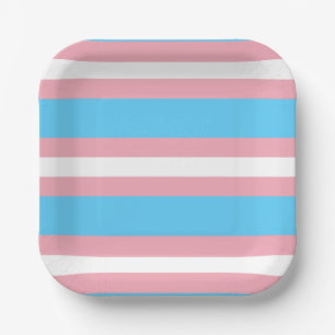 Assiettes En Carton Trans Pride !