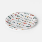 Assiettes En Carton Transport moderne Plaques papier fête d'anniversai (Angle)