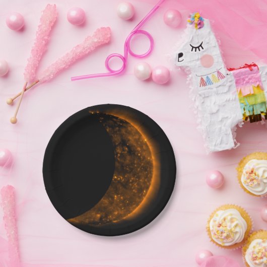 Assiettes En Carton Transport par éclipse solaire (Fête)