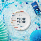 Assiettes En Carton Transport Vroom (Fête)