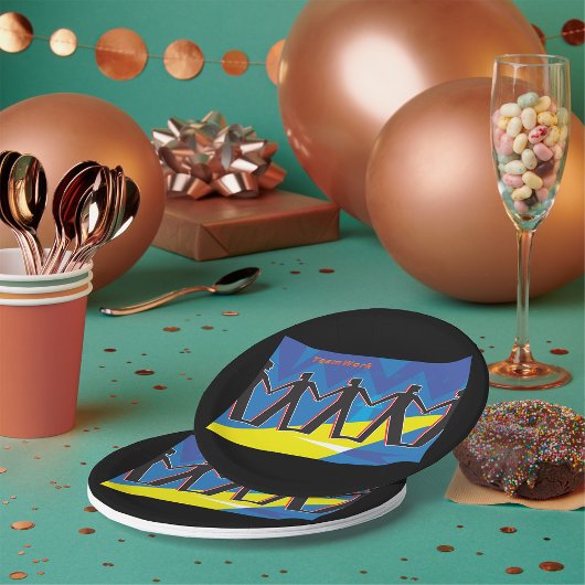 Assiettes En Carton Travail d'équipe