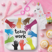 Assiettes En Carton TravailÉquipe (Fête)