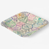 Assiettes En Carton Travel Stamps  (Angulaire)