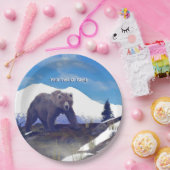 Assiettes En Carton Treeline Grizzly (Fête)