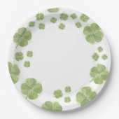 Assiettes En Carton Trèfle Chanceux en Amour St. Patrick's Fête de Mar (Devant)