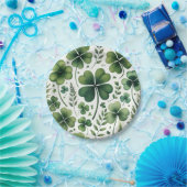 Assiettes En Carton Trèfles apaisants (Fête)