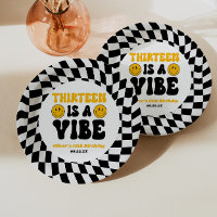 Treize Est Une Vibration Fête D'anniversaire Rétro