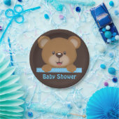 Assiettes En Carton Trendy mignon Teddy Bear Boy Baby shower (Fête)