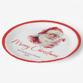 Assiettes En Carton Trendy Santa Claus Modern Warmish Holiday Plates (Angle)