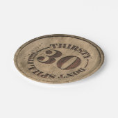 Assiettes En Carton Trente plaques à papier assoiffées (Angle)