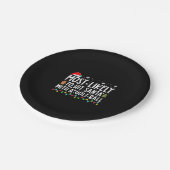 Assiettes En Carton Très Probable De Toucher Père Noël Avec Une Balle  (Angle)