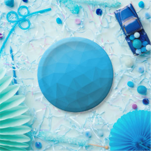 Assiettes En Carton Triangle motif de maillage géométrique dégradé cya