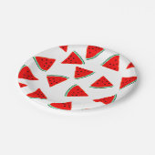 Assiettes En Carton Triangles à motif pastèque (Angle)