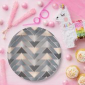 Assiettes En Carton Triangles modernes (Fête)