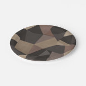 Assiettes En Carton Triangles polygonaux géométriques imprimés couleur (Angle)