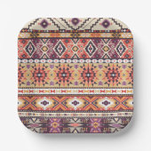 Assiettes En Carton Tribal Aztec (Recto)