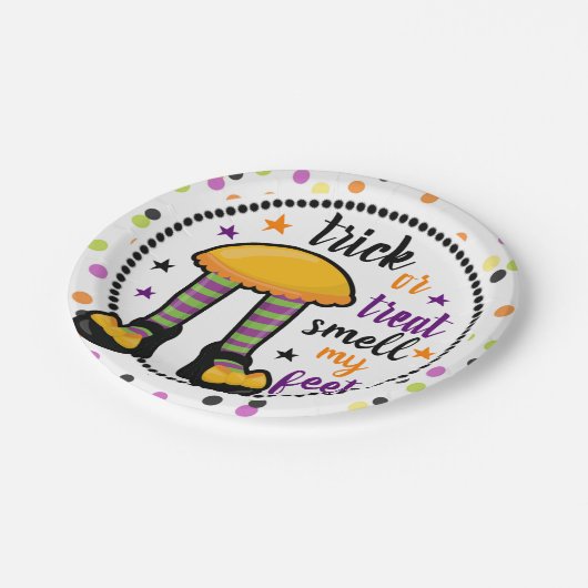 Assiettes En Carton Trick d'Halloween ou fête de l'odeur (Angle)