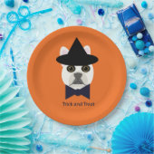 ASSIETTES EN CARTON TRICK ET TRAITER FRANCHIE (Fête)