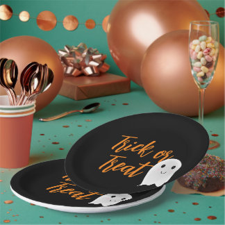 Assiettes En Carton Trick or Treat Halloween