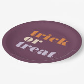 Assiettes En Carton Trick ou traitement moderne (Angle)