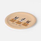 Assiettes En Carton Trick Ou Treat Citrouille (Angle)