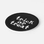 Assiettes En Carton Trick Ou Treat Halloween (Angle)