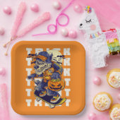 Assiettes En Carton Trick ou Treat Werewolf Plate (Fête)