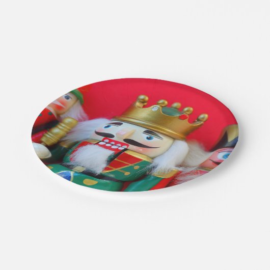 Assiettes En Carton Trio de Nutcracker (Angle)