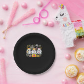 Assiettes En Carton Trio d'infirmière fantôme d'Halloween mignonne ave (Fête)