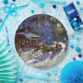 Assiettes En Carton Troïka sur la Lune (Fête)