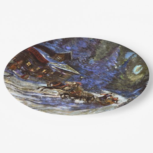 Assiettes En Carton Troïka sur la Lune (Angle)