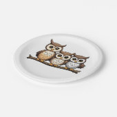 Assiettes En Carton Trois chouette petite chouette (Angle)