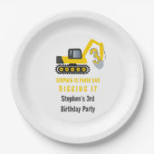 Assiettes En Carton Trois et creuser la construction 3ème fête d'anniv (Devant)