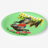 Assiettes En Carton trois petits chatons (Angle)