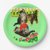 Assiettes En Carton trois petits chatons (Devant)