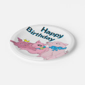 Assiettes En Carton trois petits cochons (Angle)