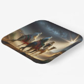 Assiettes En Carton Trois Sages suivant une étoile (Angulaire)