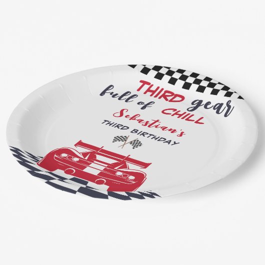 Assiettes En Carton Troisième engrenage plein de froid troisième anniv (Angle)