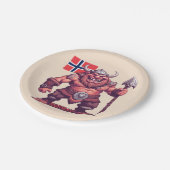 Assiettes En Carton Troll norvégien (Angle)