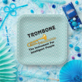 Assiettes En Carton Trombone intelligent (Fête)