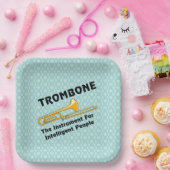 Assiettes En Carton Trombone intelligent (Fête)