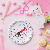 Assiettes En Carton Trompette festive (Fête)