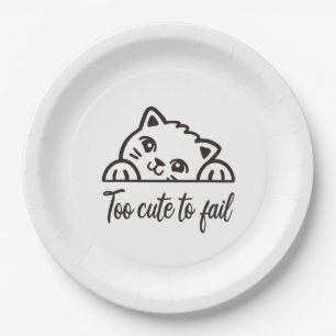 Assiettes En Carton Trop mignon pour échouer