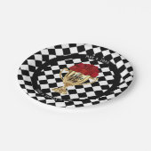 Assiettes En Carton Trophée Derby Day et Roses (Angle)